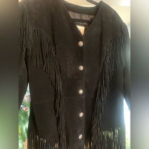 Vintage Cripple Creek Fringe Leather Jacket